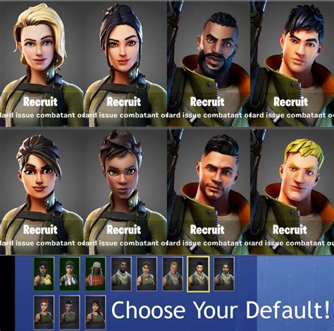 Fortnite default skin names - Like I know the names of the normal ones, but what are the names of the new ones that came with the chapter 2??? Edit: I got a pic with the new defaults in, so what are there names???? I already know Jonesy, banshee, and ramirez. What are the others??